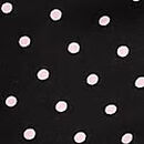 Flannel Short-Sleeve Long Tee-Jama Set, Black Aspirin Dot, swatch