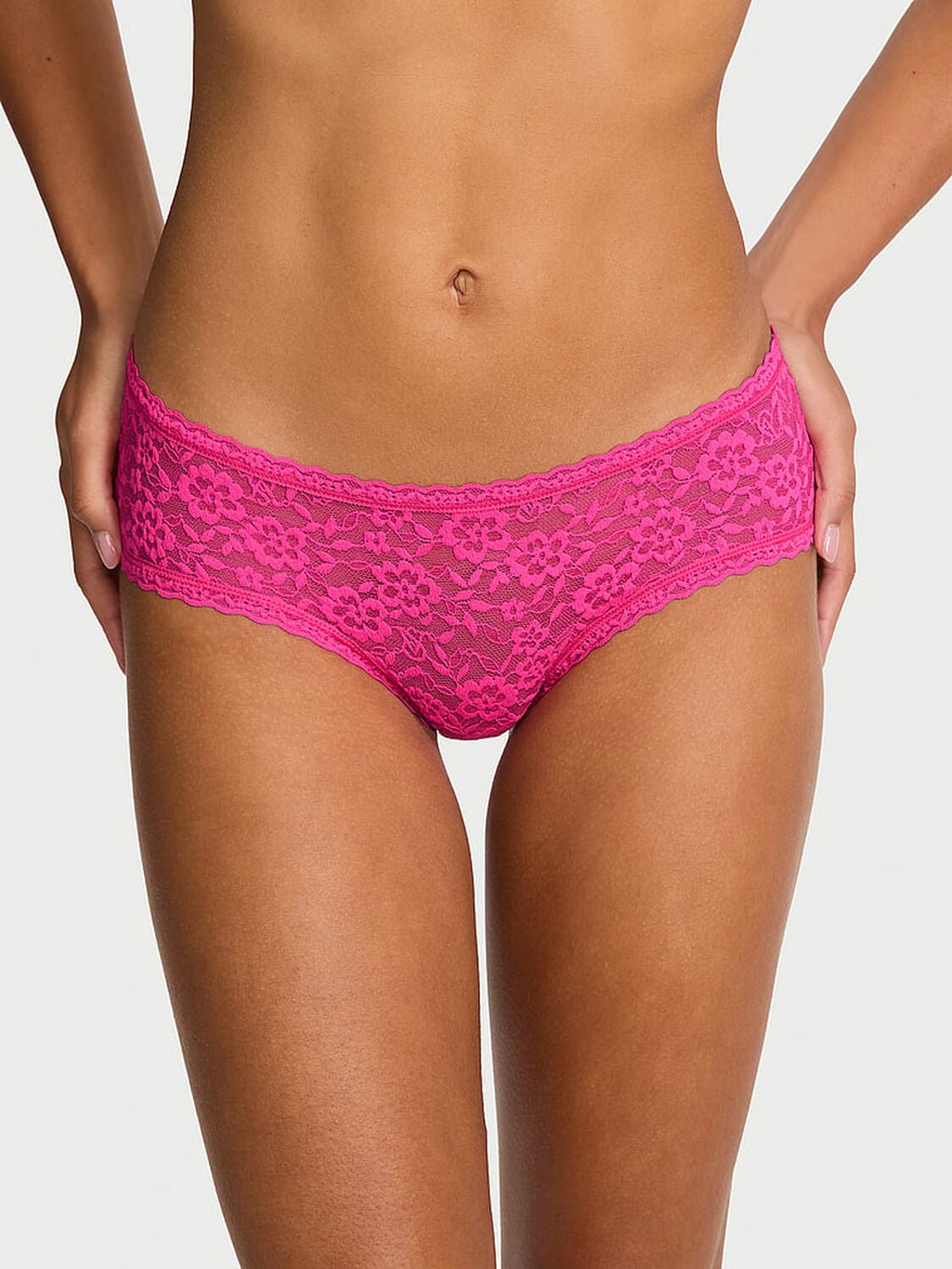 vs The Lacie Lace Keyhole Cheeky Panty Haute Pink 1 of 3 