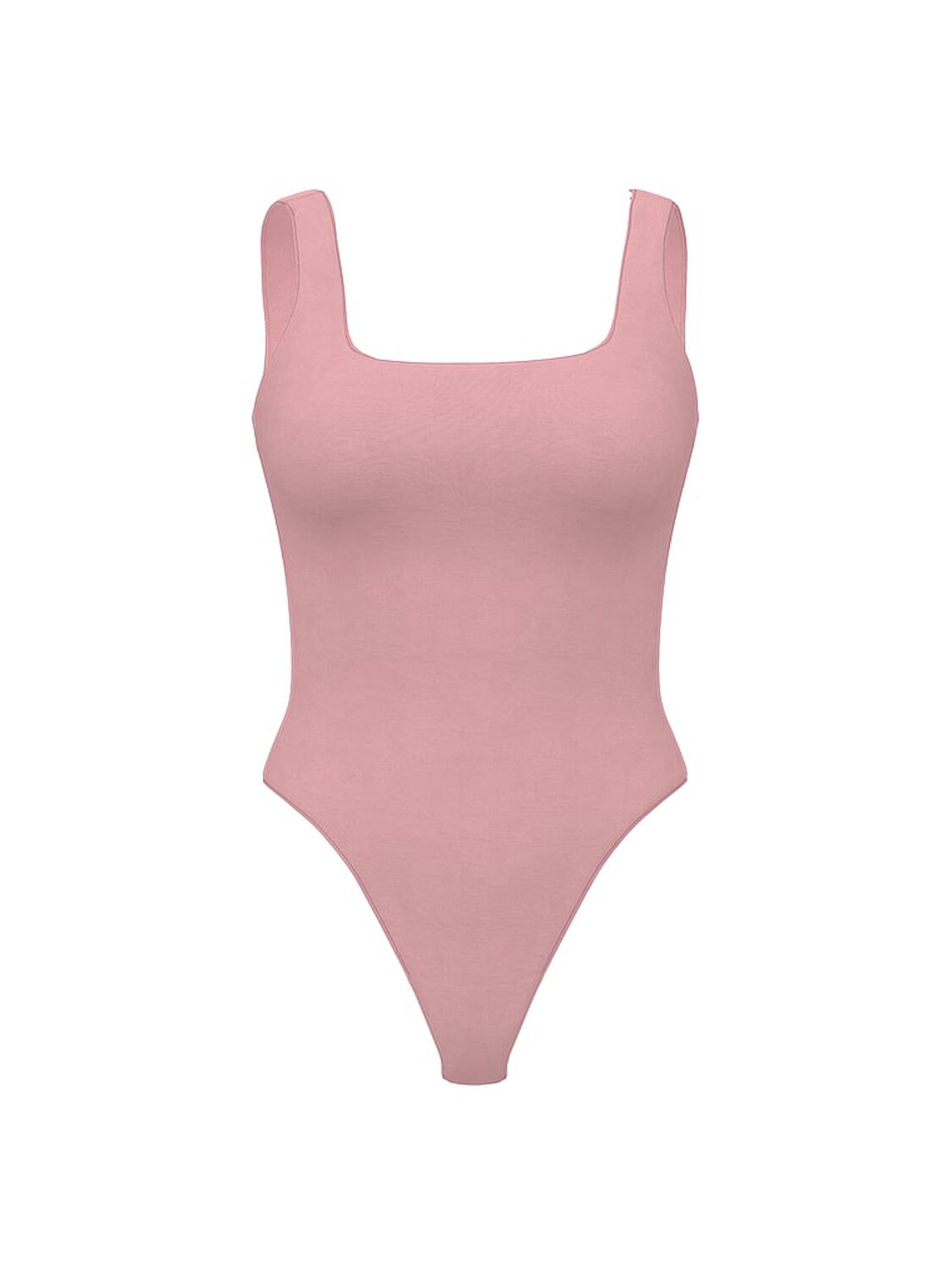 vs Victoria's Secret Bodywear by Victoria's Secret with FeatherSoft� Innovation Square-Neck Tank Bodysuit Nostalgia Rose 3 of 3 