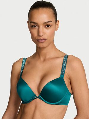 Bombshell Logo Shine Strap Add-2-Cups Push-Up Bra