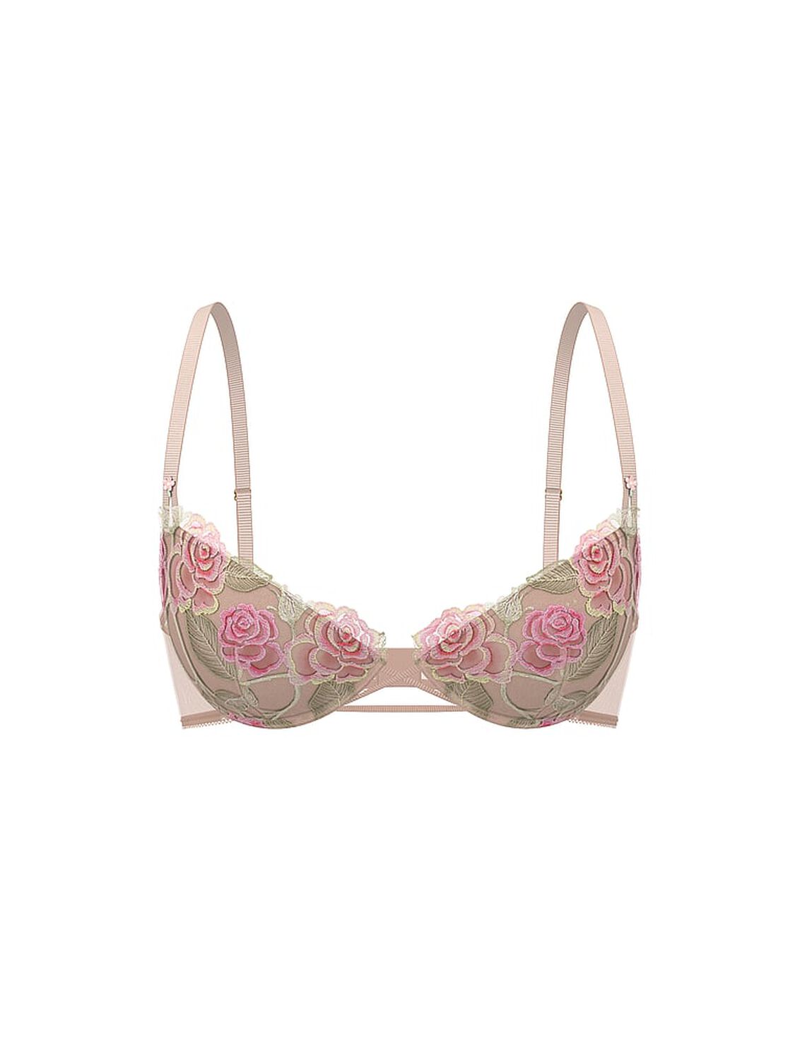 vs Dream Angels Sweet Melody Embroidery Push-Up Bra Sweet Melody Pink 3 of 4 