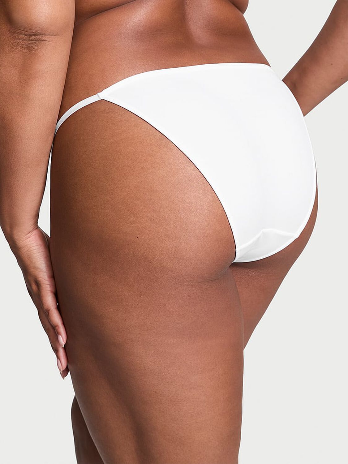 vs Dream Angels Smooth Adjustable String Bikini Panty Vs White 2 of 4 