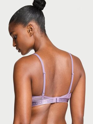 Lightly Lined Wireless Lace-Trim Bra