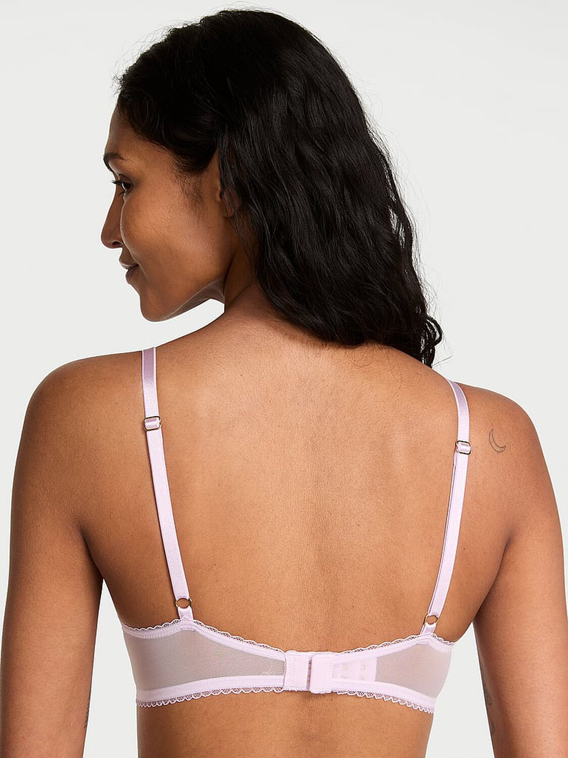 vs Dream Angels Vintage Blossom Embroidery Push-Up Bra Delicate Violet 2 of 4 