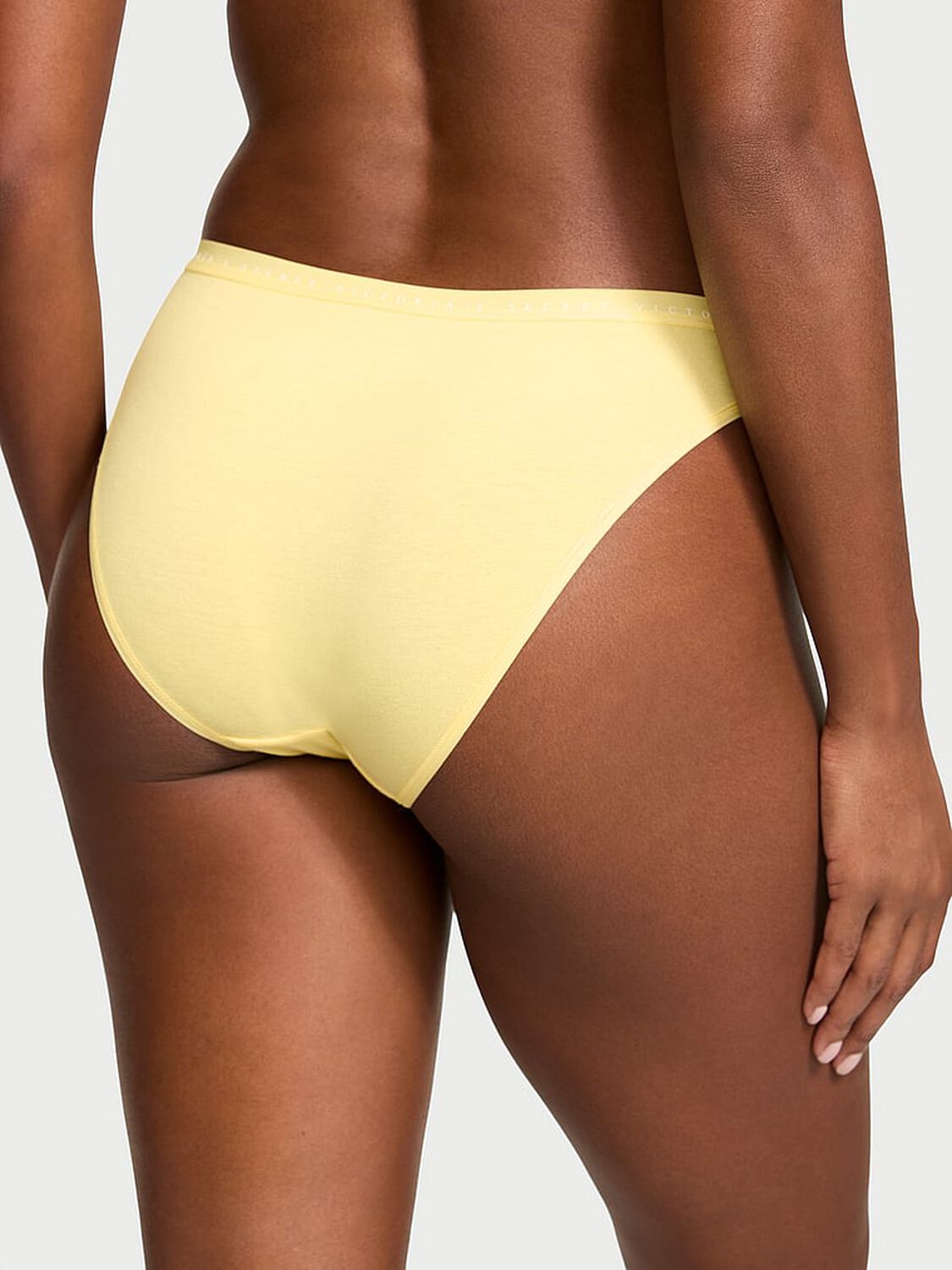 vs Victoria's Secret Stretch Cotton Bikini Panty Yellow Tulip 2 of 3 