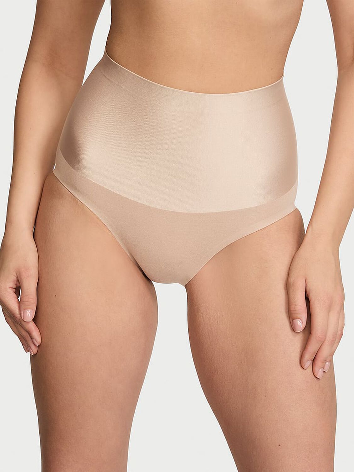vs Body By Victoria Smoothing Shimmer Brief Panty Praline 1 of 3 