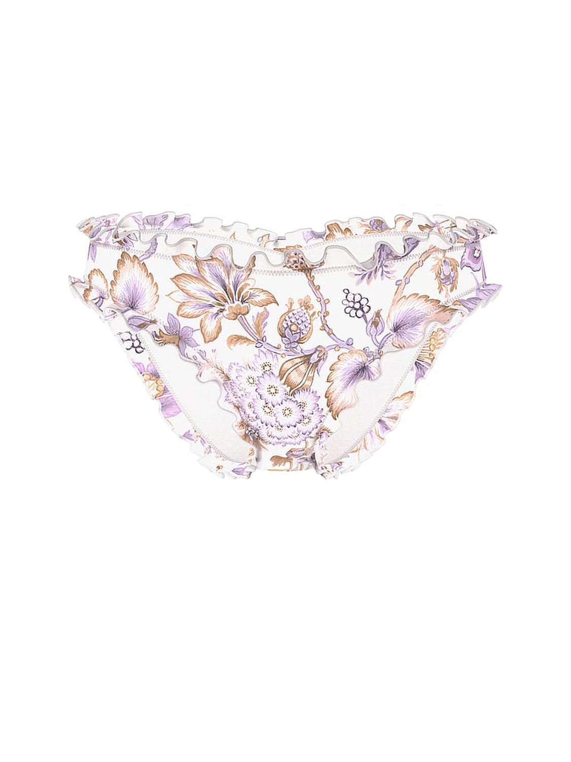 vs Victoria's Secret Swim Essential Ruched Cheeky Bikini Bottom Delicate Violet Floral 3 of 3 