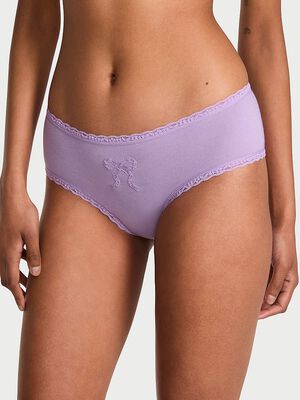 Cotton Lace Bow Cheeky Panty