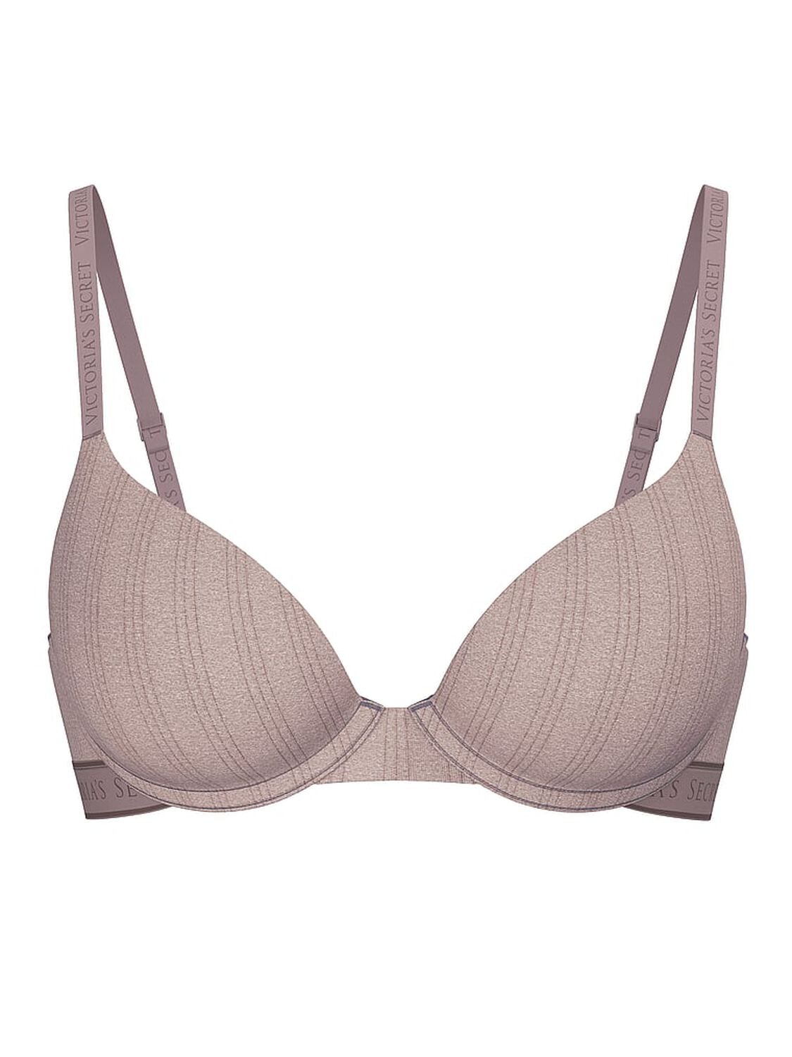 vs The T-Shirt Ultra-Fine Modal Perfect Shape Push-Up Bra Heather Cocoa Blush 3 of 3 