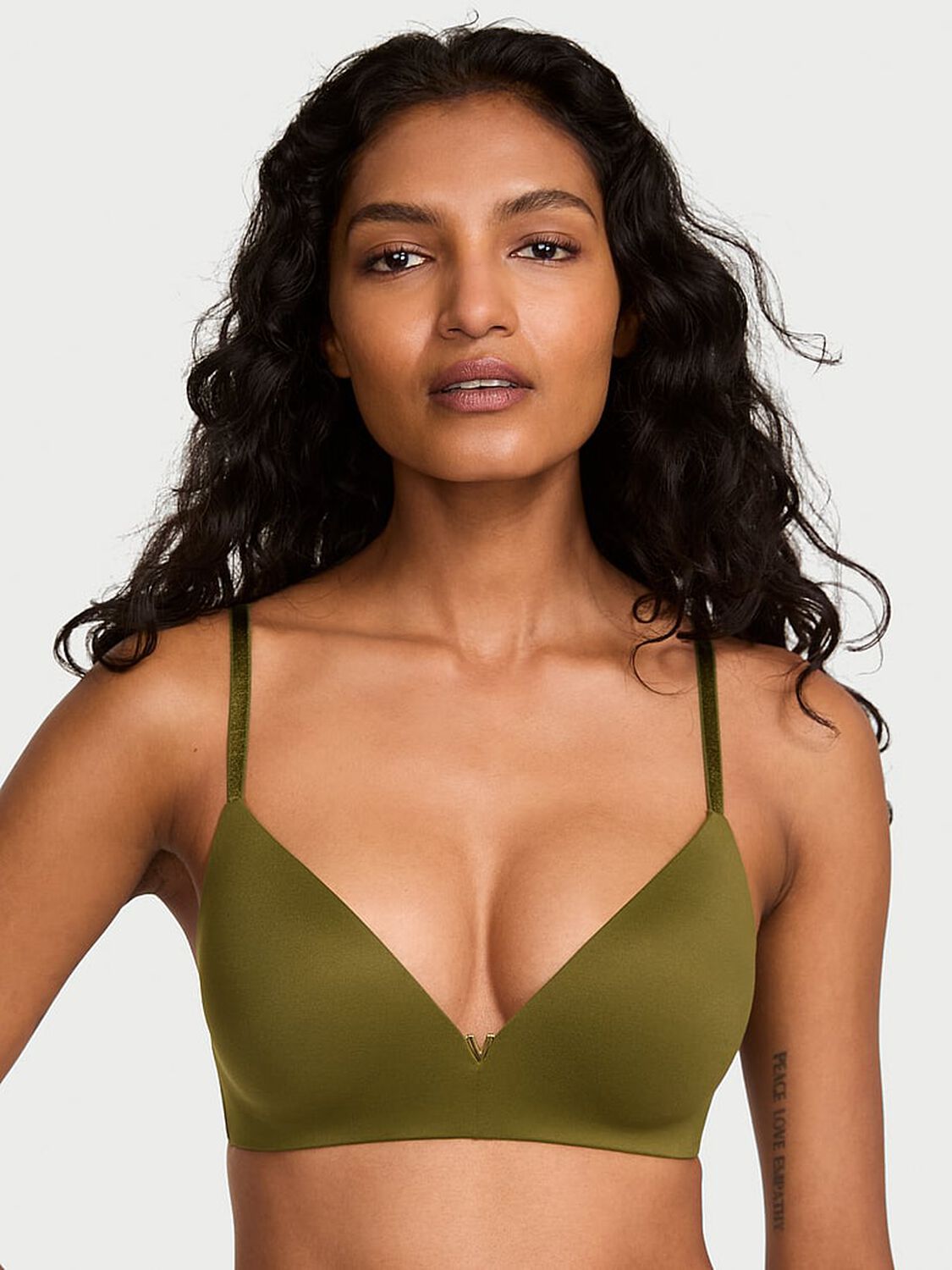 vs Dream Angels Wireless Push-Up Bra Green Chameleon 4 of 4 