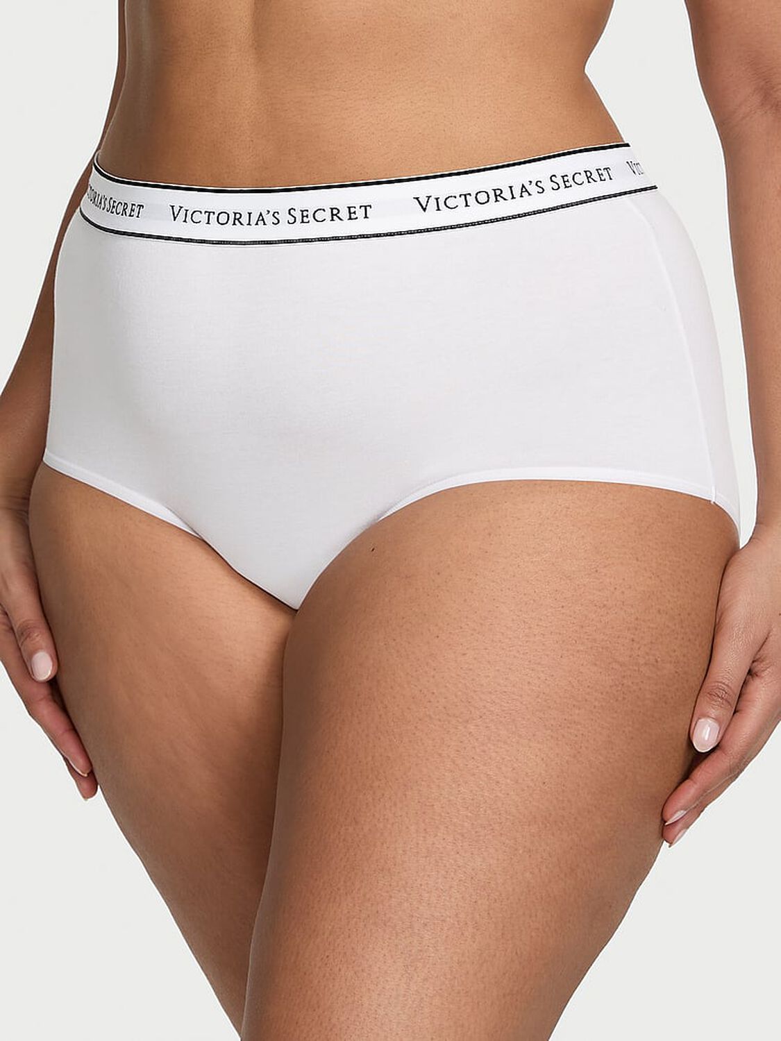vs Cotton Logo Cotton Modern Brief Panty Vs White 1 of 3 