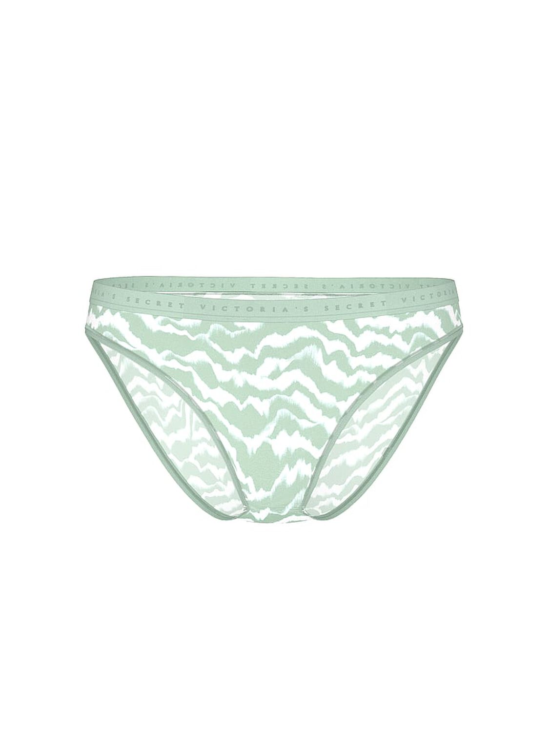 vs Victoria's Secret Body by Victoria Stretch Cotton Bikini Panty Green Waves 3 of 3 