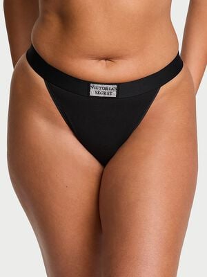 Logo Cotton Shine Patch 90s Brief Panty
