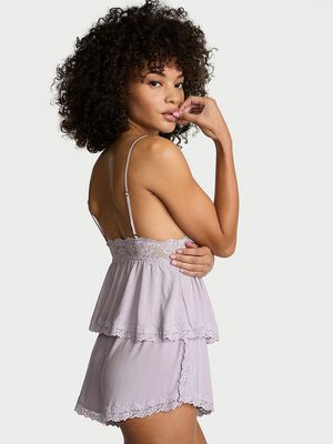 SoSoft&trade; Modal Lace-Trim Cami & Shorts Set