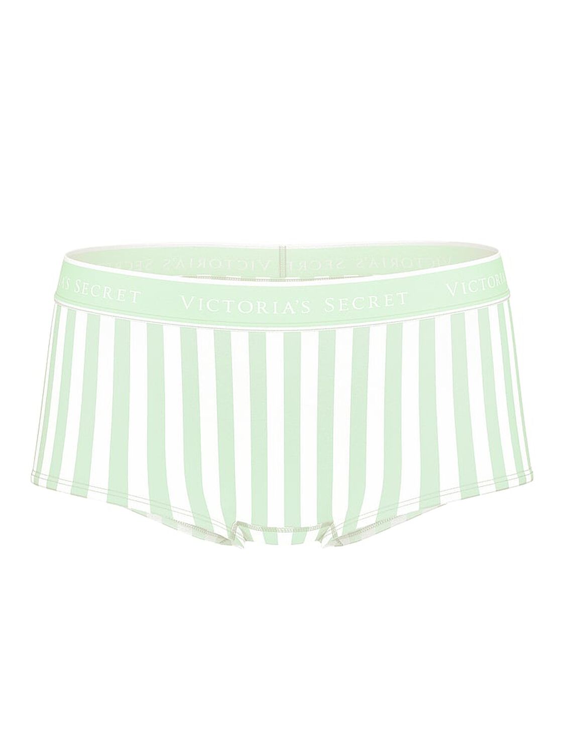 vs Cotton Logo Cotton Boyshort Panty Sweet Mint Stripes 3 of 3 