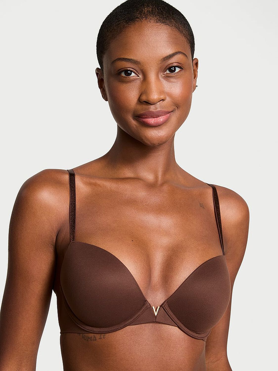 vs Dream Angels Smooth Push-Up Bra Ganache 1 of 4 