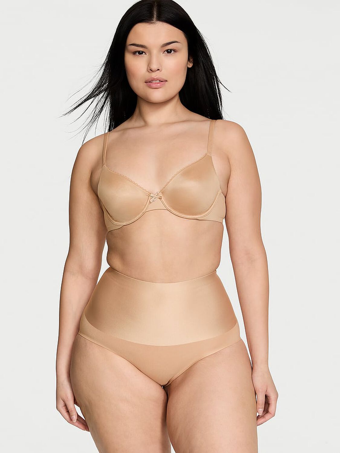 vs Body By Victoria Invisible Lift Unlined Smooth Demi Bra Praline 4 of 5 