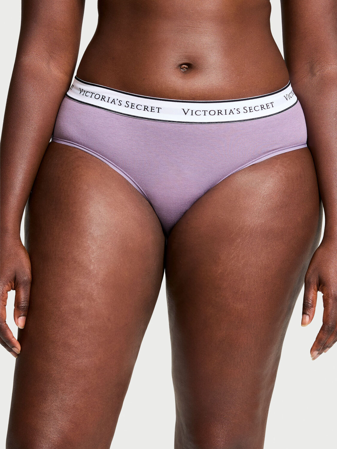 vs Cotton Logo Cotton Hiphugger Panty Purple 1 of 3 