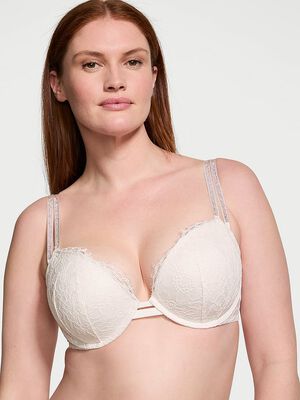 Double Shine Strap Lace Push-Up Bra