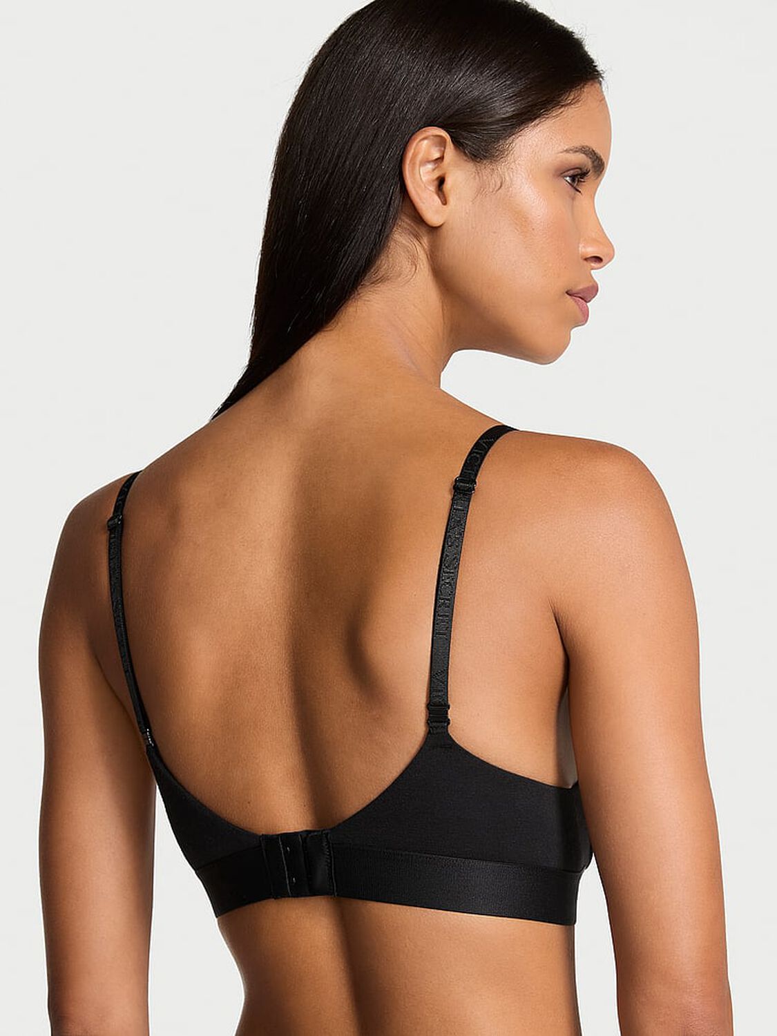 vs The T-Shirt Shine Patch Push-Up Perfect Shape Bra Black 2 of 4 