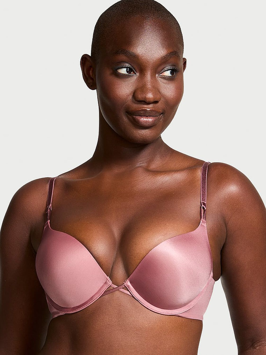 vs Very Sexy Bombshell Smooth Add-2-Cups Push-Up Bra Vintage Rose 1 of 3 