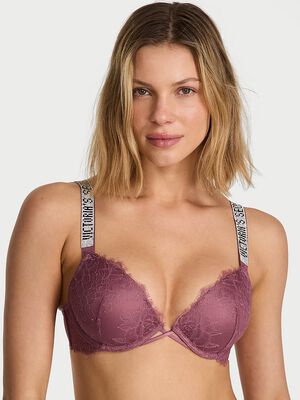 Shine Strap Lace Push-Up Bra
