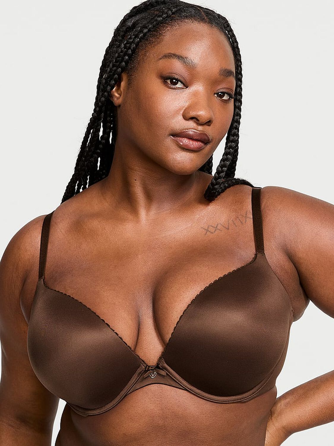 vs Body By Victoria Lightly Lined Smooth Demi Bra Ganache 1 of 3 