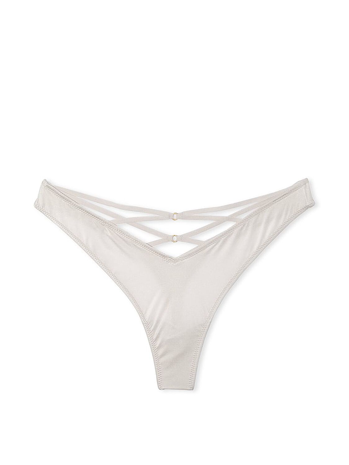 vs Very Sexy Strappy Back High-Leg Thong Panty Delfin Grey 3 of 4 