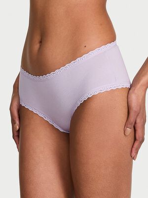 Cotton Lace-Waist Cheeky Panty