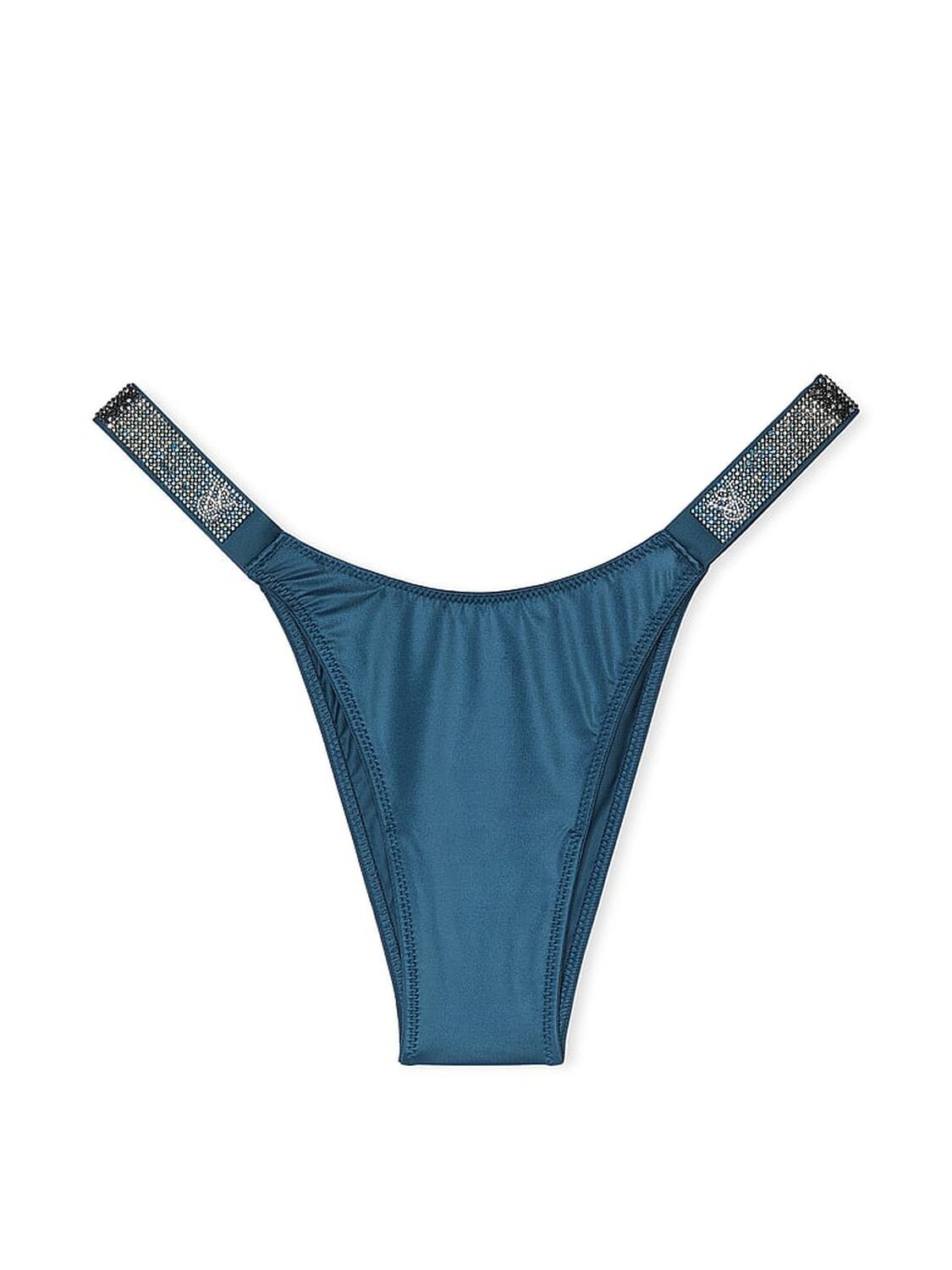 vs Very Sexy Logo Shine Strap Brazilian Panty Midnight Sea 3 of 3 