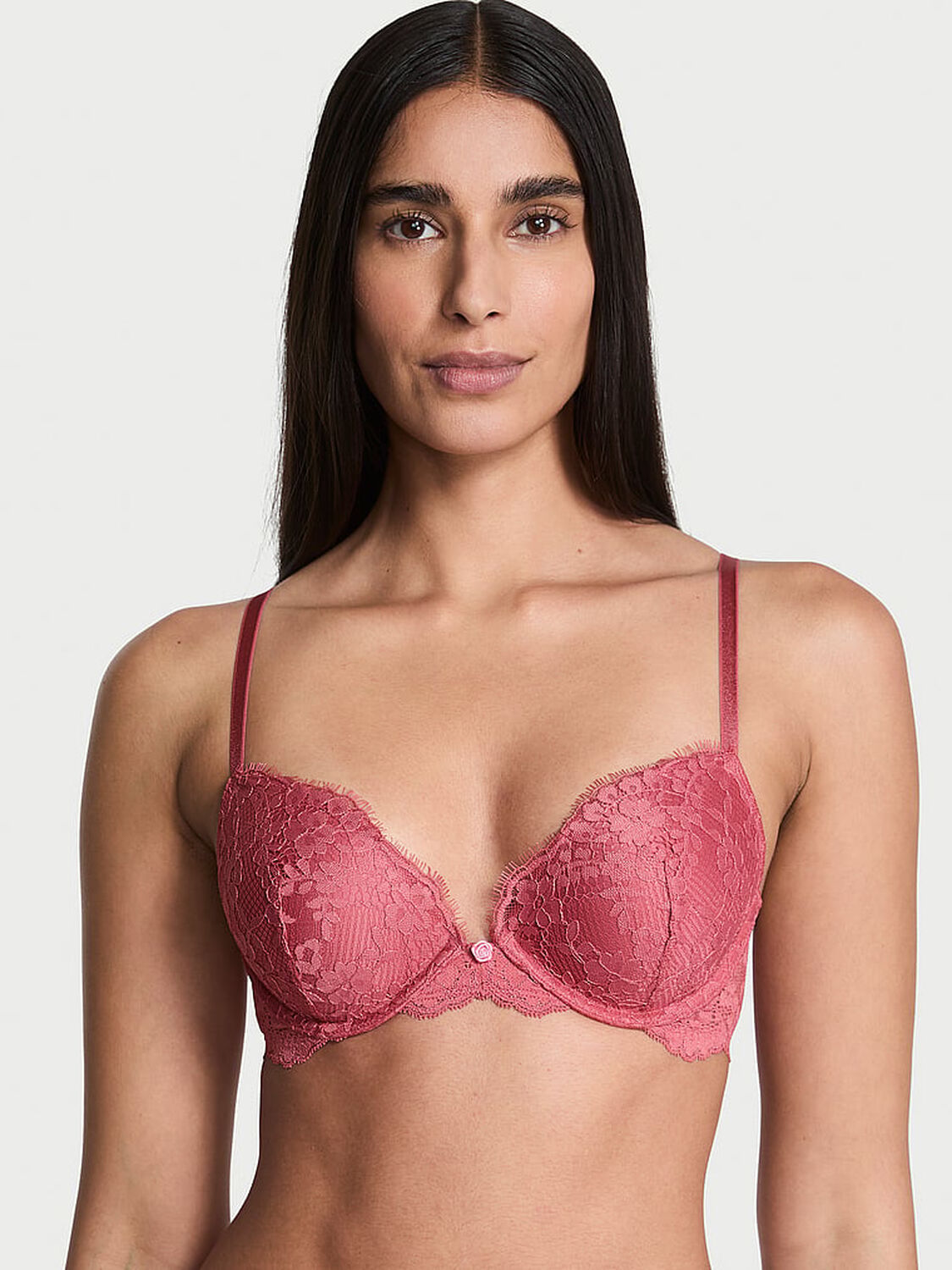 vs Dream Angels Lace Push-Up Bra Seductive Rose 4 of 4 