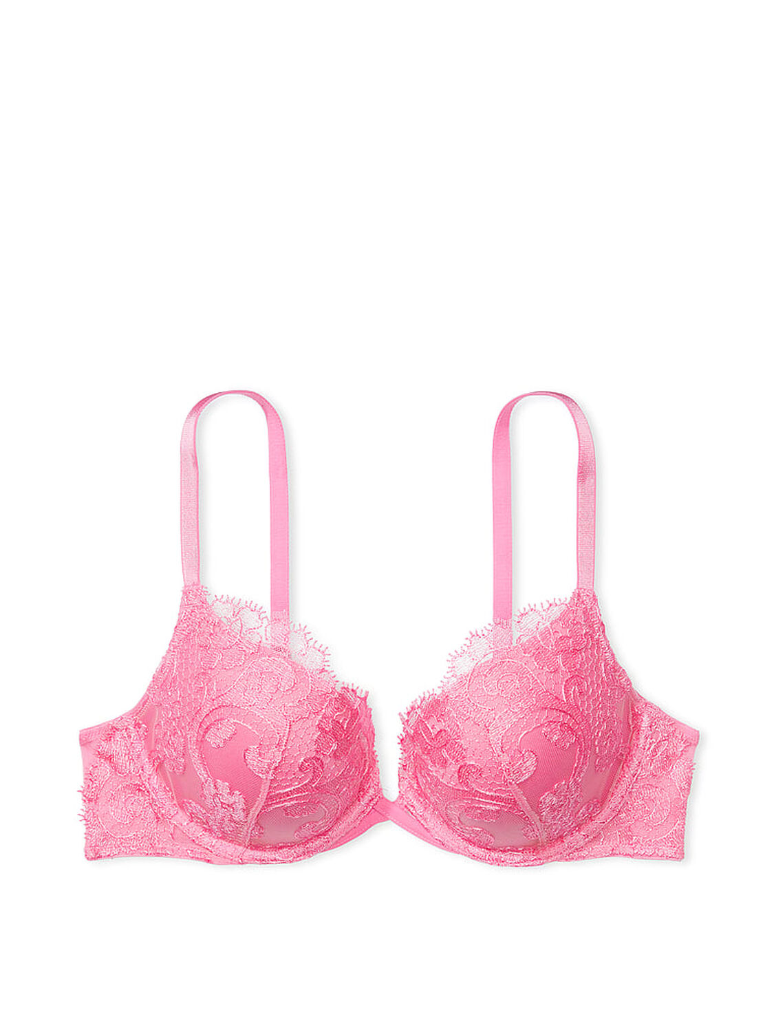 vs Dream Angels Boho Floral Embroidery Push-Up Bra 3 of 4 