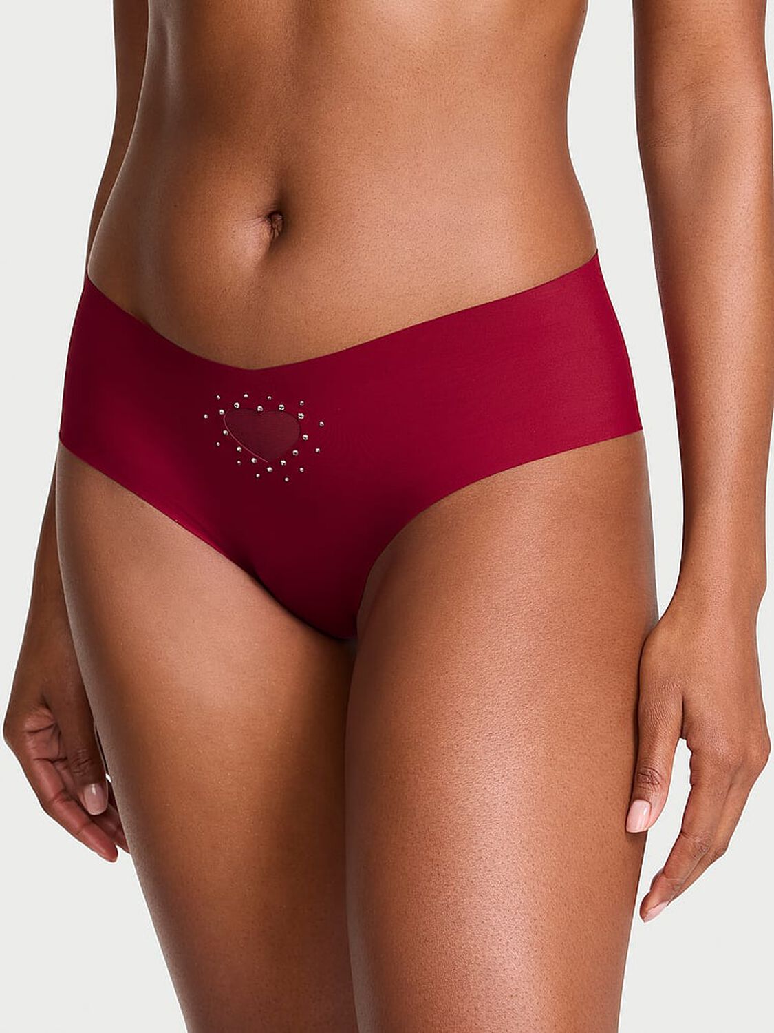 vs No-Show No-Show Heart Cut-Out Cheeky Panty Red Lacquer 1 of 3 