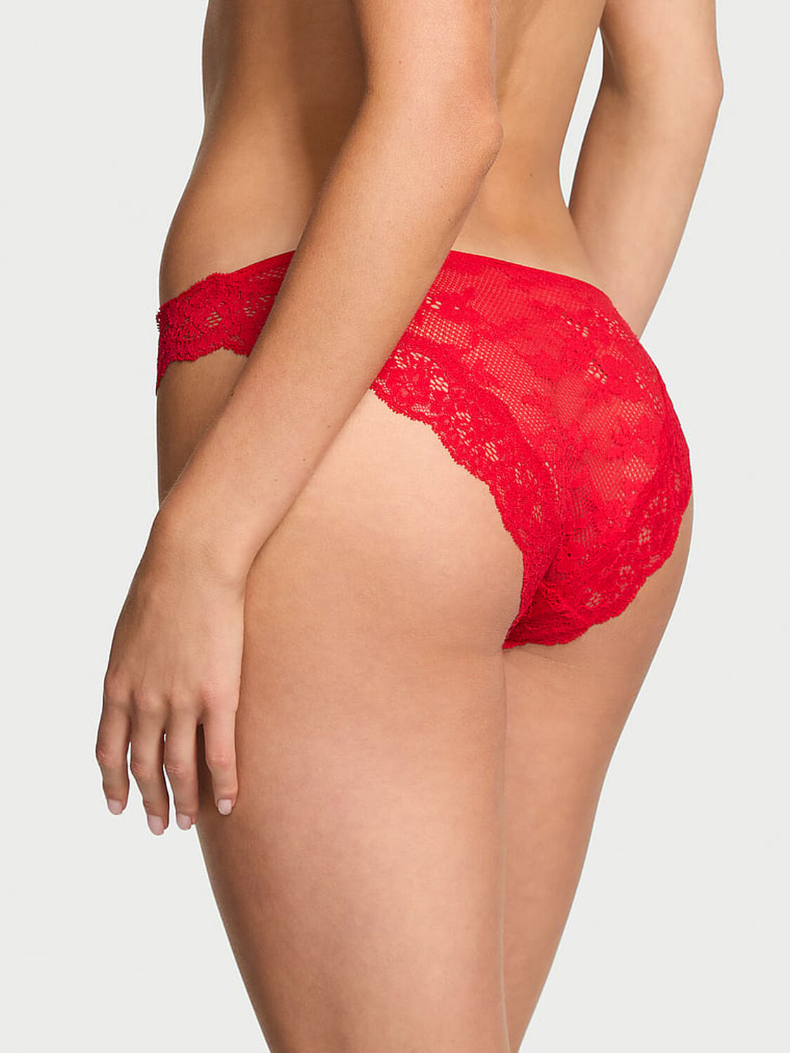 vs Dream Angels Lace Bikini Panty Bright Vermillion 2 of 4 