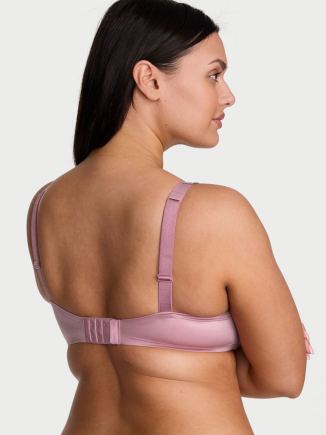 vs Very Sexy Logo Shine Strap Push-Up Bra Dusk Rose 2 of 4 