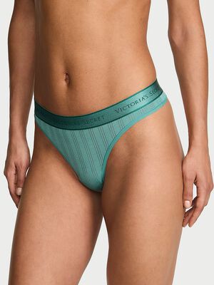 SoSoft&trade; Modal Ultra-Fine Logo Thong Panty