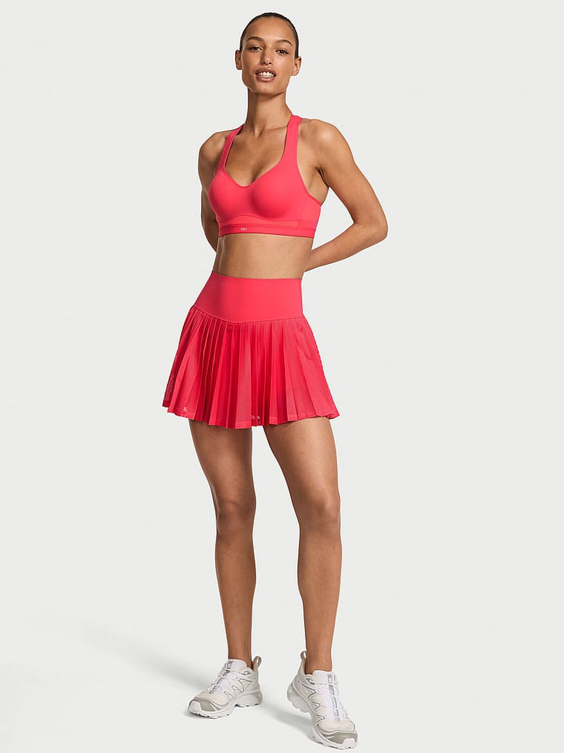 vs Vsx VSX Elevate Mesh Tennis Skirt Pink Island 1 of 2 