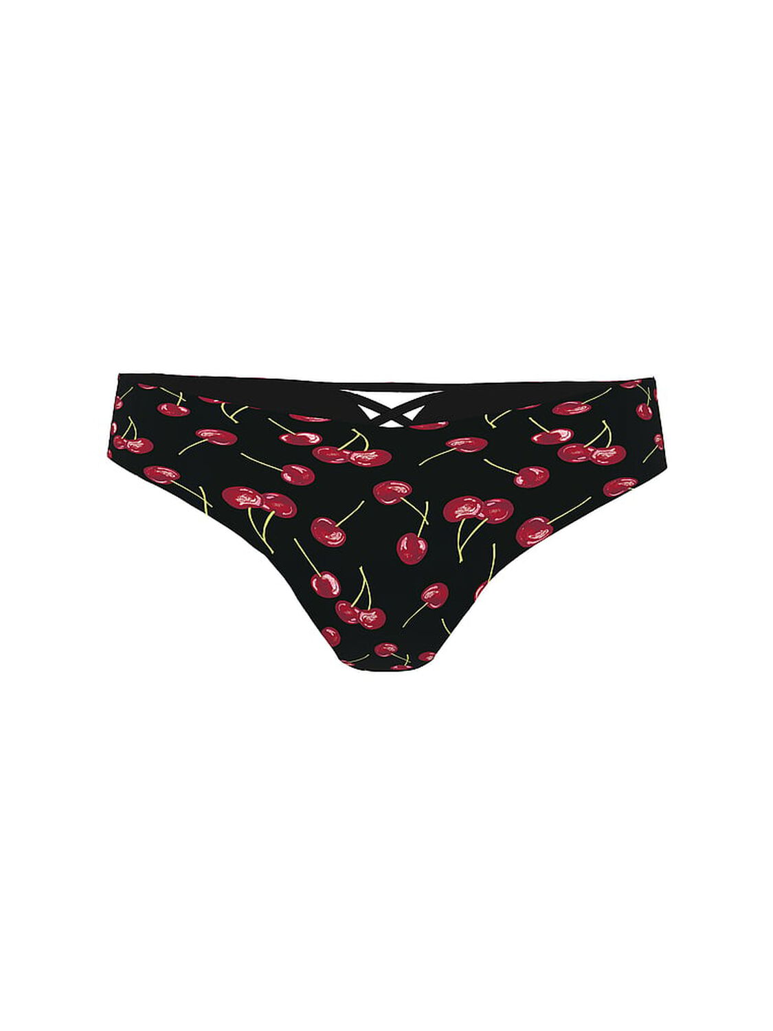 vs No-Show No Show Strappy Thong Panty Black Cherries 1 of 1 