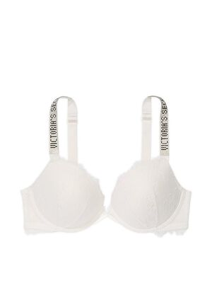 Shine Strap Lace Push-Up Bra