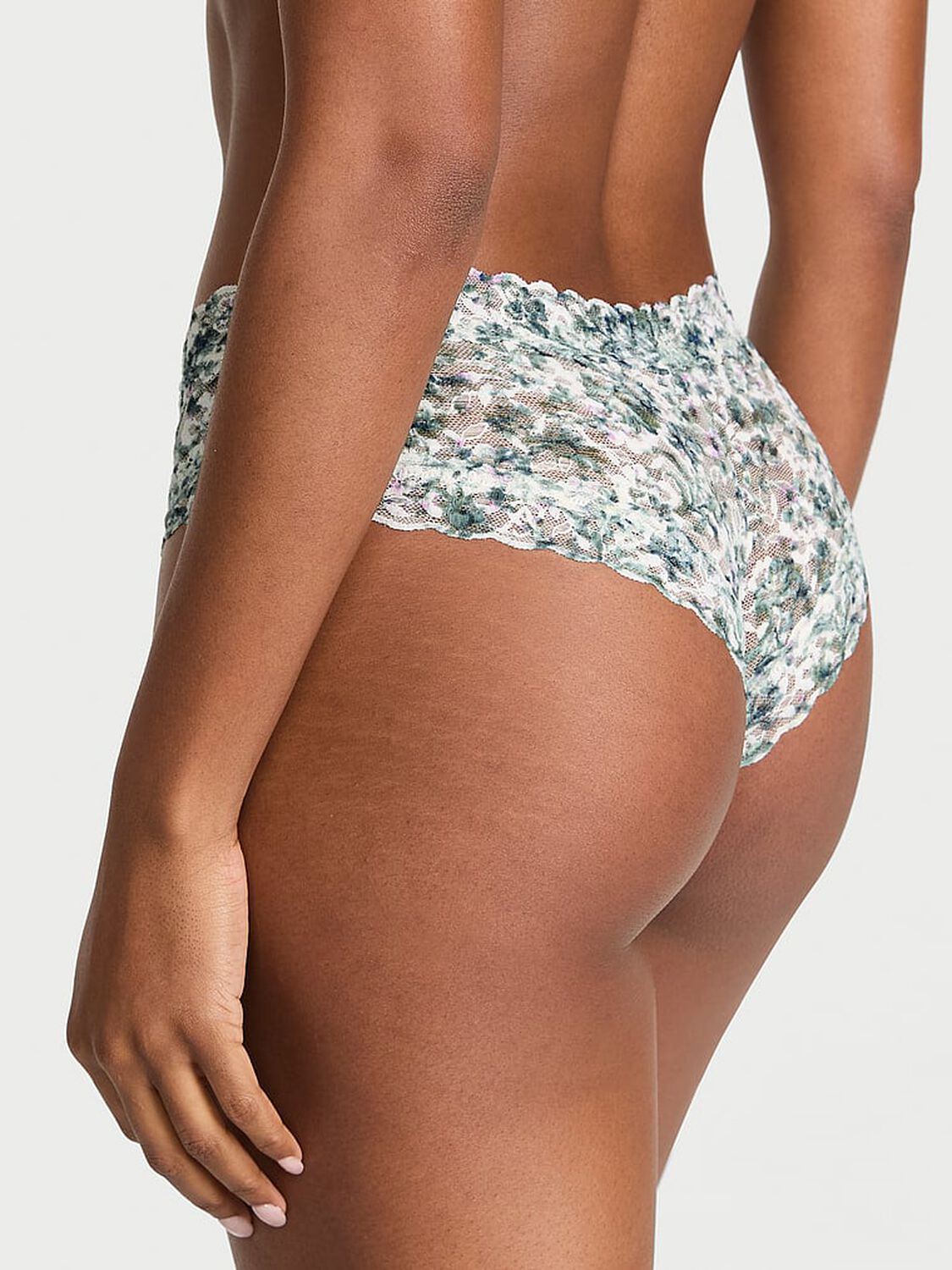 vs The Lacie Blossom Lace Cheeky Panty White Summer Floral 2 of 3 