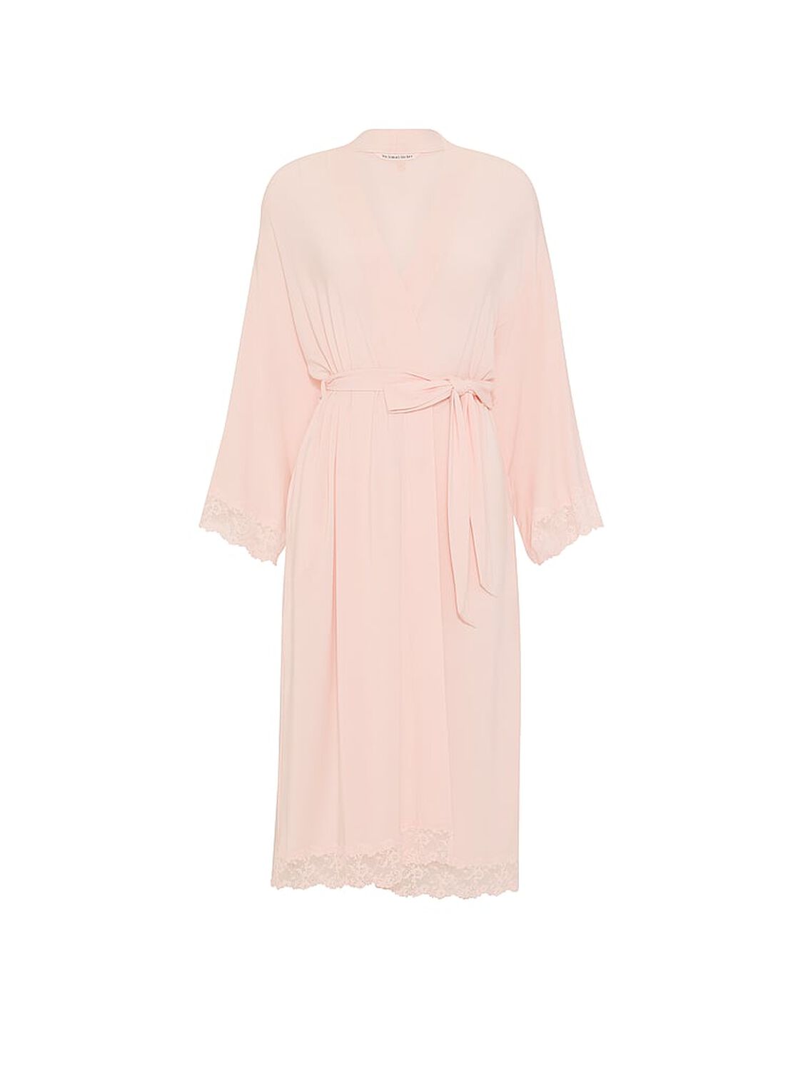 vs Victoria's Secret SoSoft&trade; Modal Lace-Trim Robe Purest Pink 3 of 3 