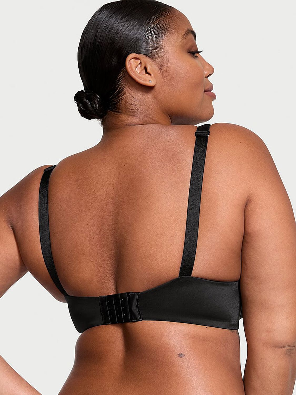 vs Very Sexy Shine Strap Lightly Lined Demi Bra Black 2 of 3 