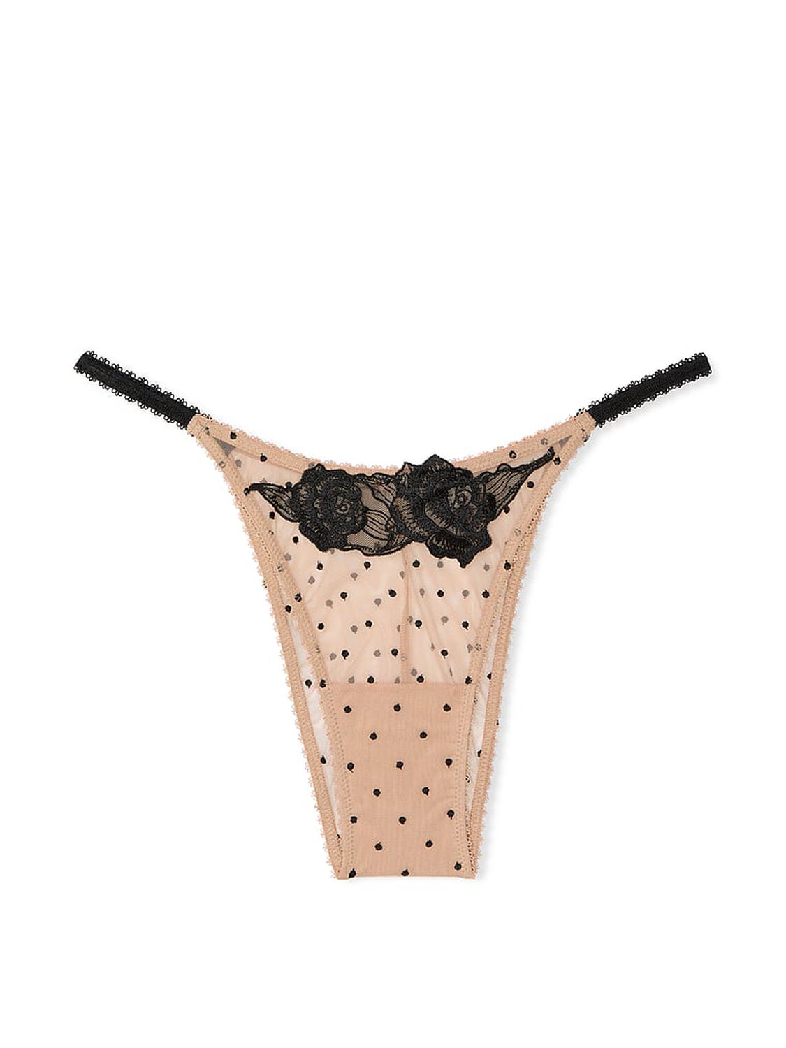 vs Very Sexy Sheer Rose Brazilian Panty Praline 3 of 3 