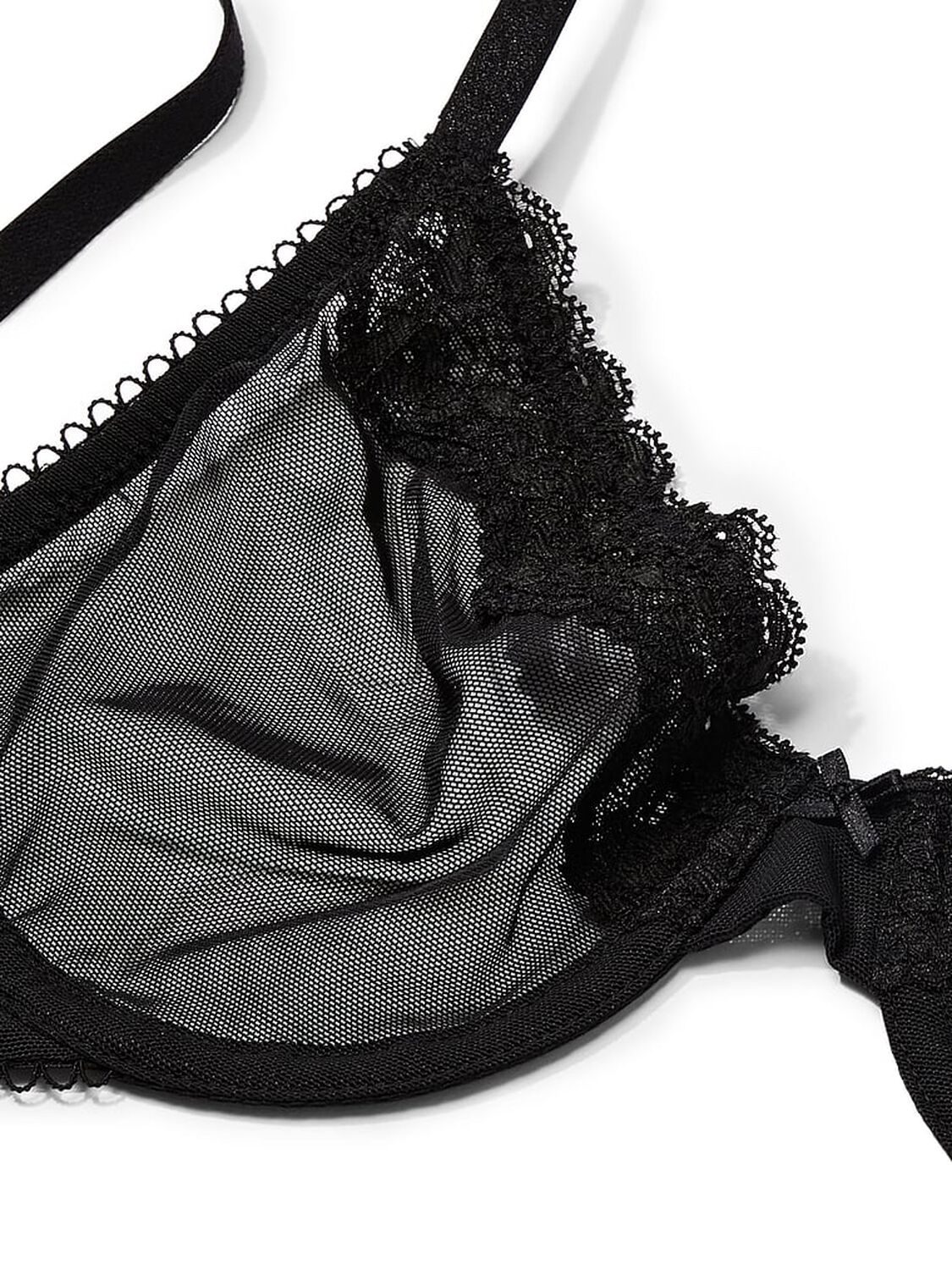 vs Victoria's Secret Tease Unlined Demi Bra Black 4 of 4 