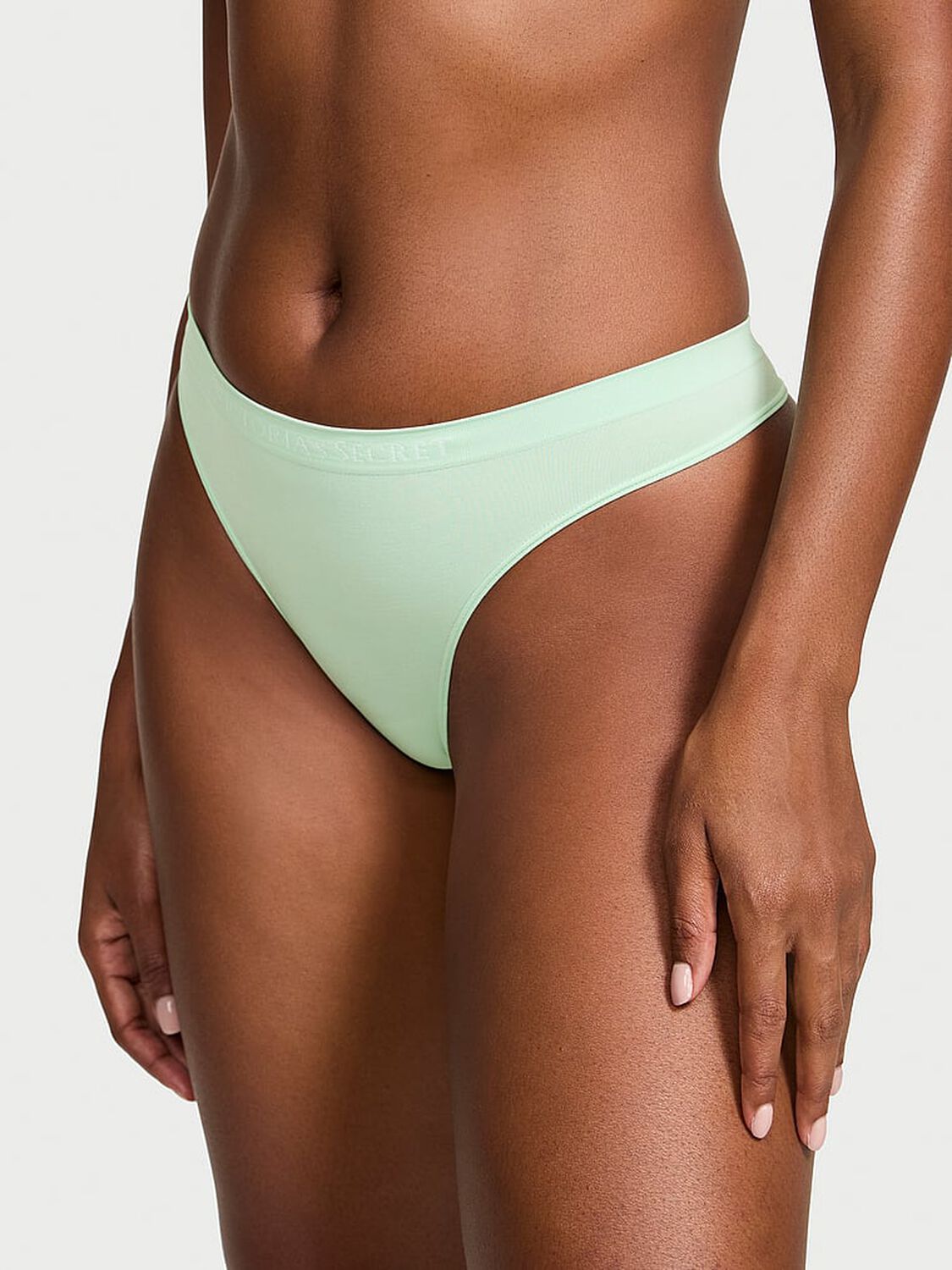 vs Seamless Seamless Thong Panty Pretty Mint 1 of 3 
