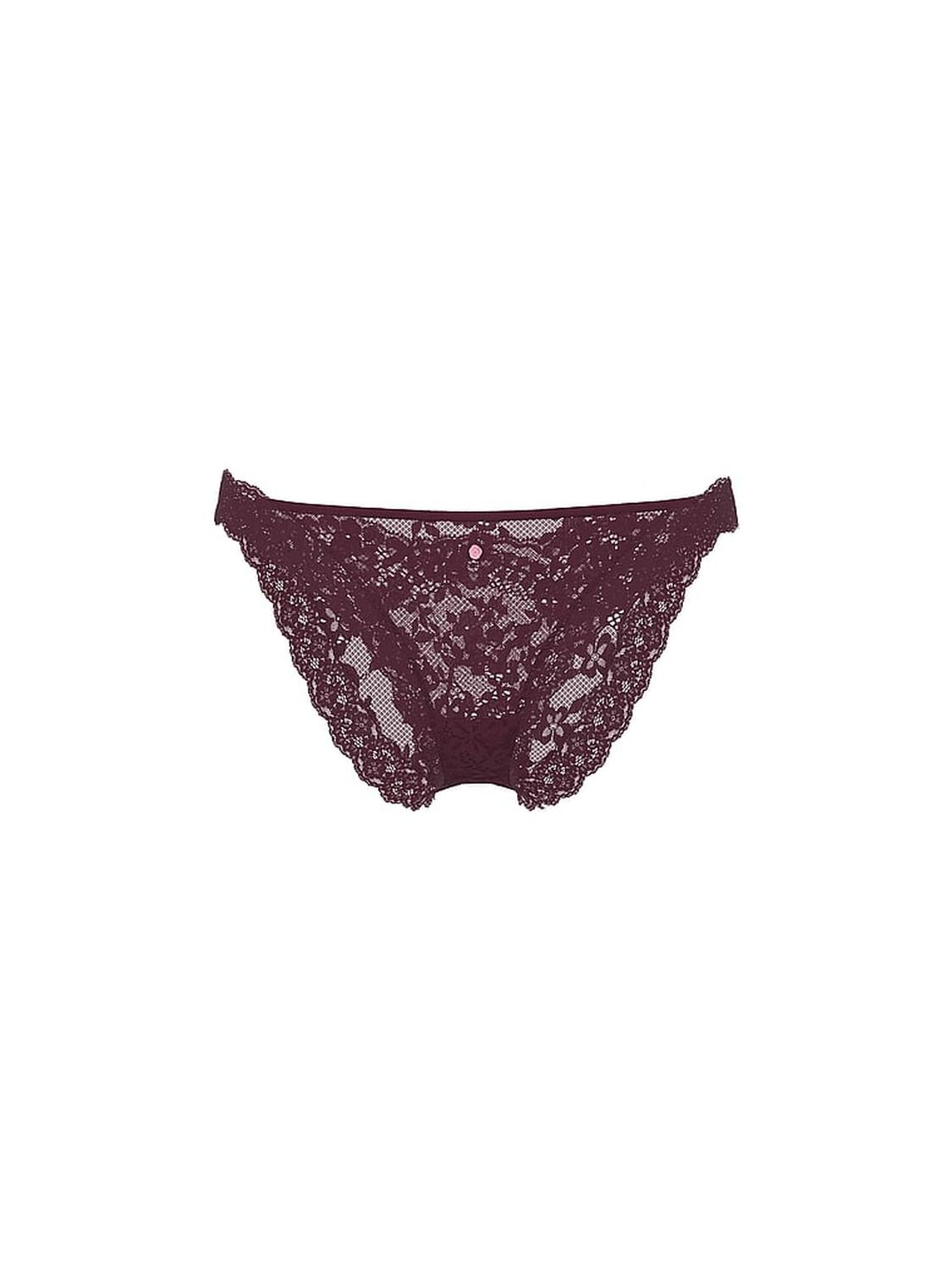 vs Dream Angels Lace Bikini Panty Winter Wine 3 of 3 