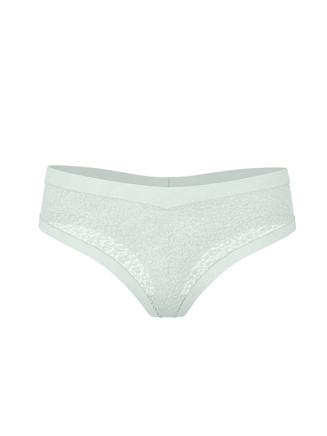 vs No-Show No-Show Leopard Lace Thong Panty Yacht Blue 3 of 3 