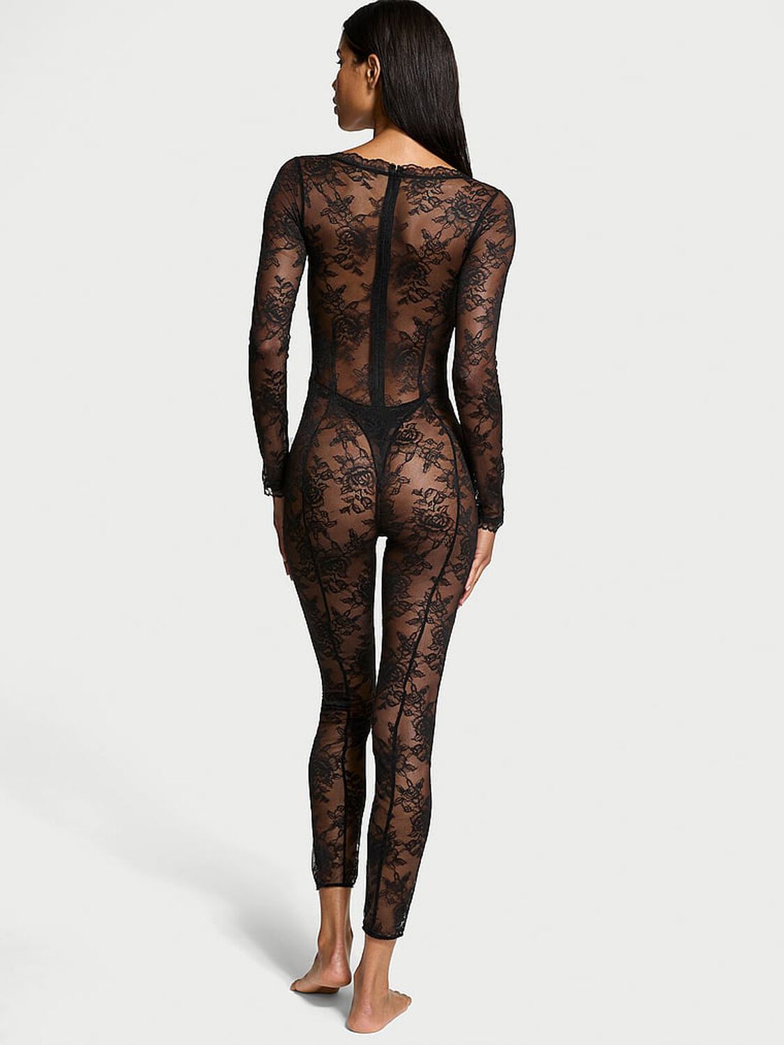 vs Very Sexy Rose Lace Balconette Catsuit 2 of 3 