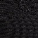 Cotton Shadow Stripe Lightly Lined Wireless Bra, Black, swatch