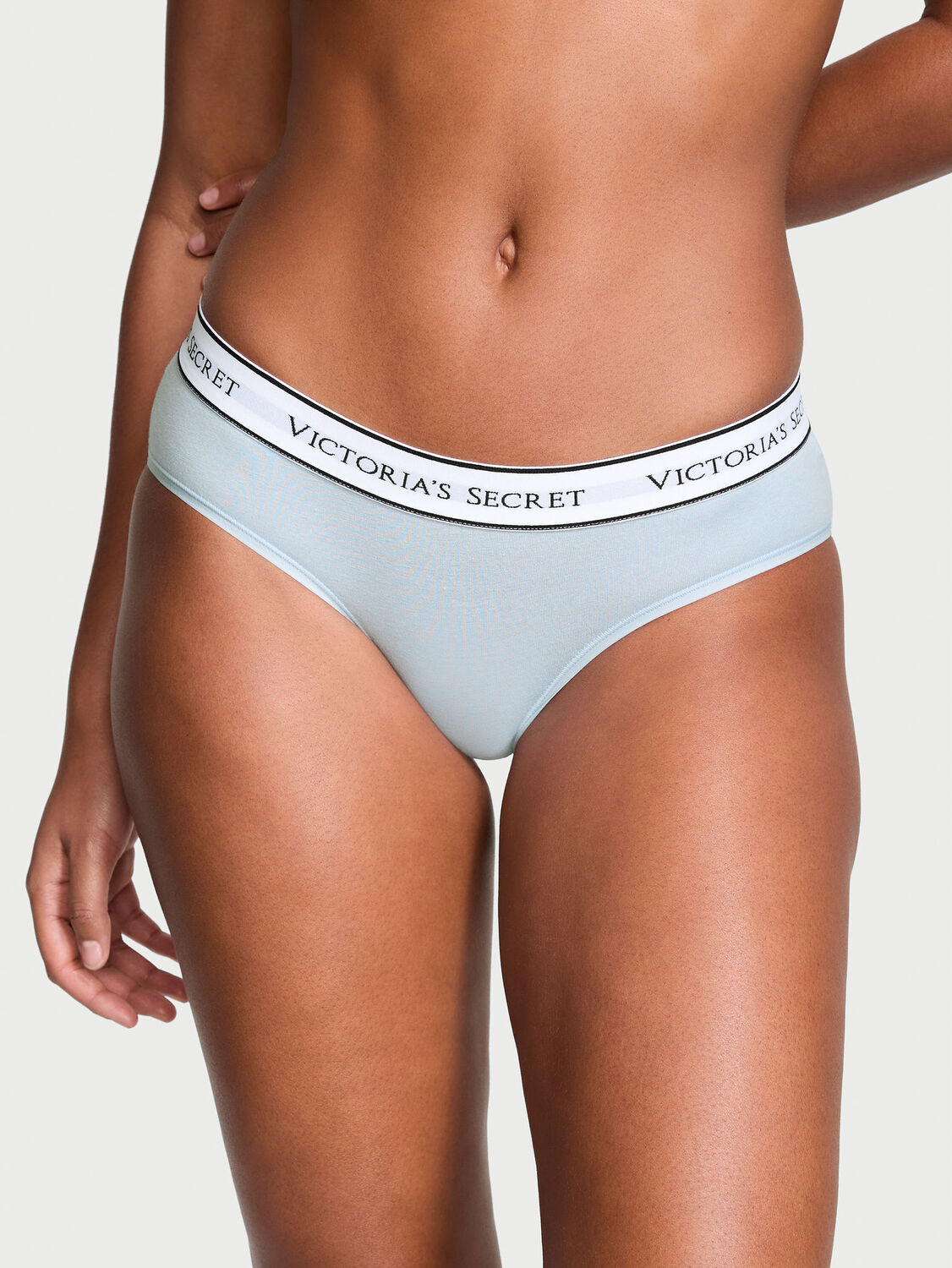vs Cotton Logo Cotton Hiphugger Panty Luna Blue 1 of 3 